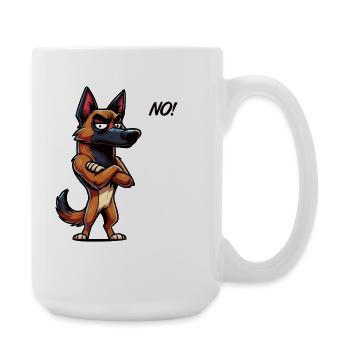 No Malinois Belgian Shepherd Malinois Owner - Large Mug 440 ml - white - Right