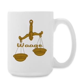Zodiac sign Libra - Large Mug 440 ml - white - Right
