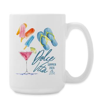 Dolce Vita Été 2026 - Grande tasse 440 ml - blanc - Droite