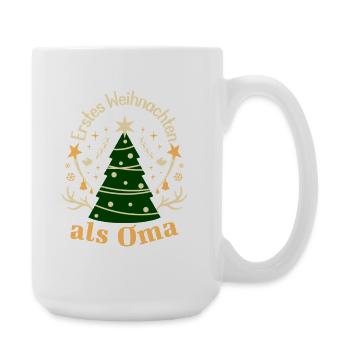 Premier Noël en tant que grand-mère – Noël festif - Grande tasse 440 ml - blanc - Droite