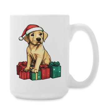 Labrador Dog Christmas Gifts - Large Mug 440 ml - white - Right