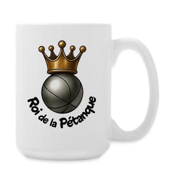 King of Pétanque trophy for the best player - Large Mug 440 ml - white - Right