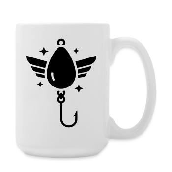 Holy Fishhook Wings Vector - Large Mug 440 ml - white - Right