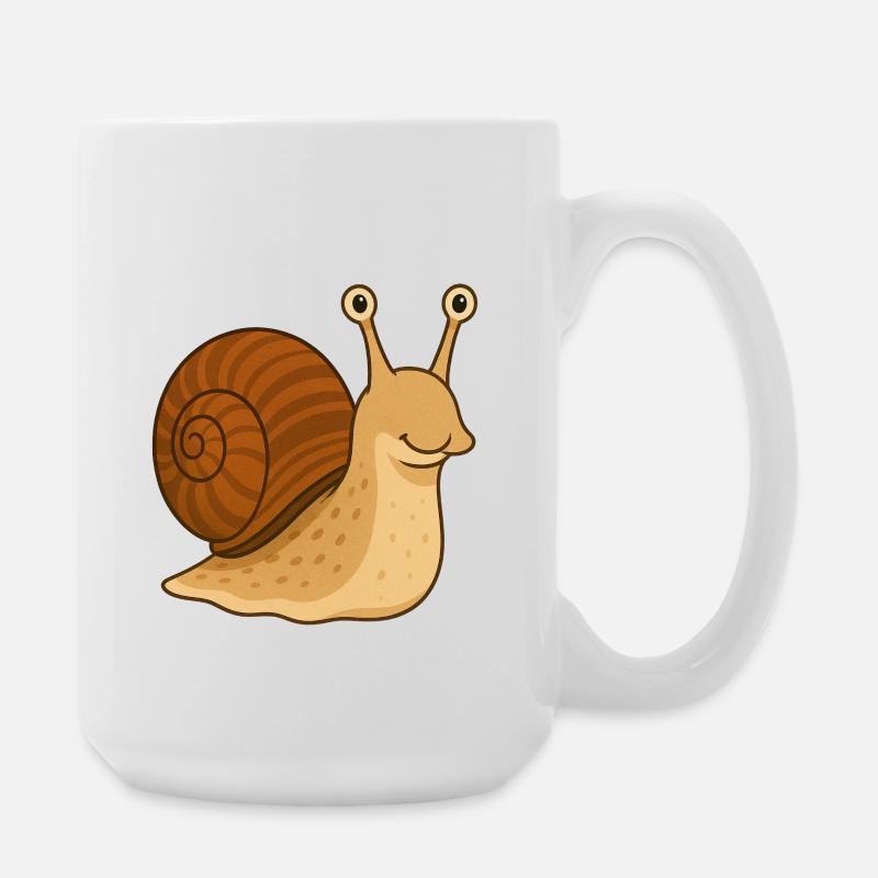 Schnecki - Große Tasse 440 ml - Weiß
