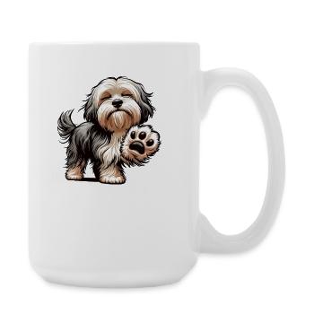 Talk to the Paw Havaneser Havaneserbesitzer  - Große Tasse 440 ml - Weiß - Rechts