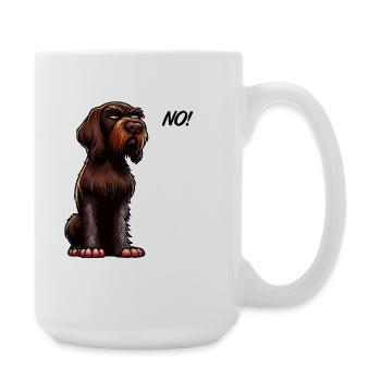 No Deutsch Drahthaar Deutsch-Drahthaar Besitzer - Große Tasse 440 ml - Weiß - Rechts