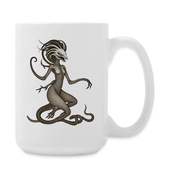 BUG #4 - dark hell - Grande tasse 440 ml - blanc - Droite