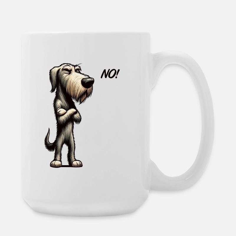 No Irischer Wolfshund Wolfshundbesitzer Wolfshunde - Große Tasse 440 ml - Weiß