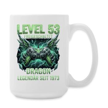 53rd Birthday Man Level 53 Gamer Funny Gift - Large Mug 440 ml - white - Right