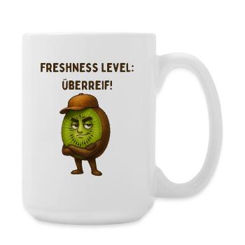 Überreife Kiwiheld - Große Tasse 440 ml - Weiß - Rechts