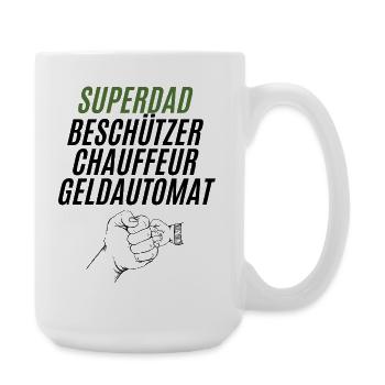 Superpapa Vert Puissant - Grande tasse 440 ml - blanc - Droite