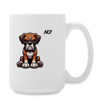 Pas de porte-boxer Boxer Boxer Boxer Propriétaire de boxer - Grande tasse 440 ml - blanc - Droite