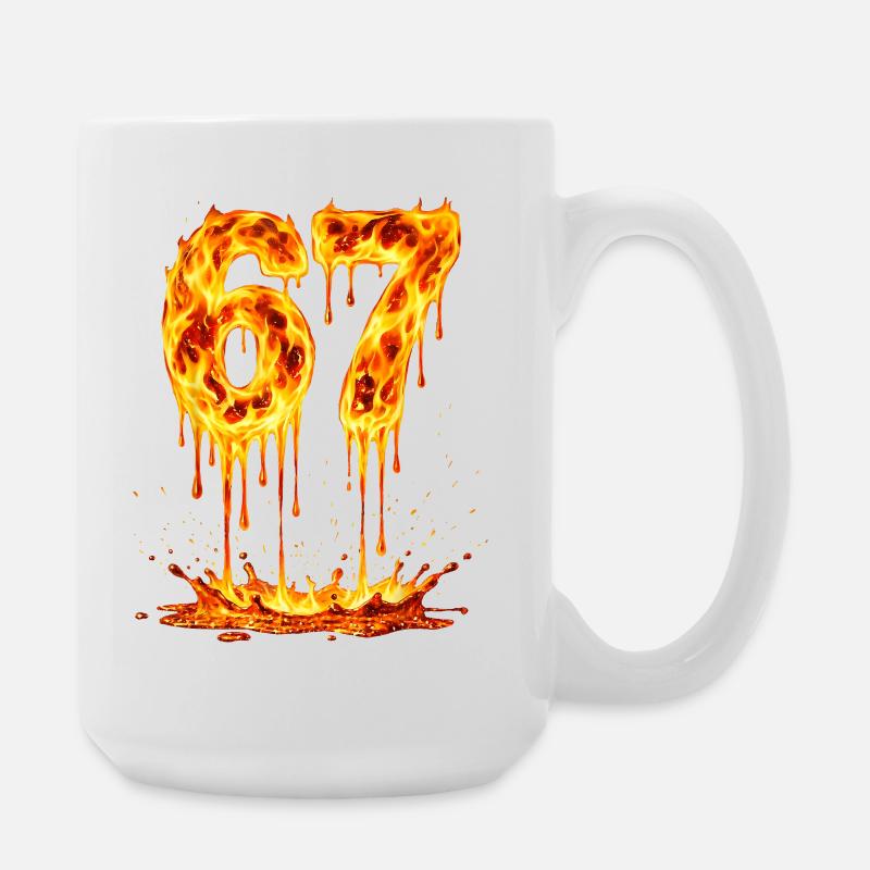 Six Seven Lava - Large Mug 440 ml - white