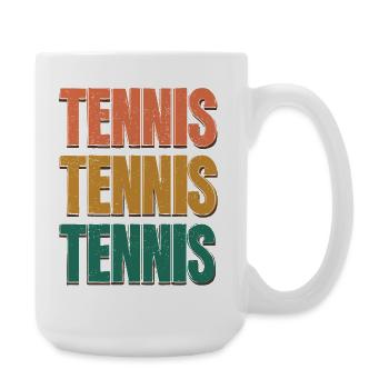 Tennis Trois Lettres en Dégradé de Couleur - Grande tasse 440 ml - blanc - Droite