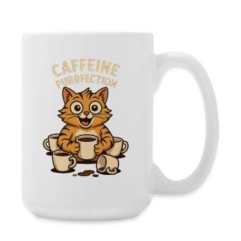 Motif de Perfection de Café pour Chat - Grande tasse 440 ml - blanc - Droite