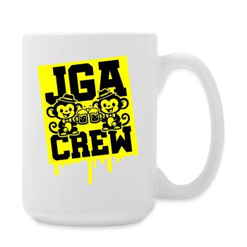 Jga Crew Junggesellen Affe - Große Tasse 440 ml - Weiß - Rechts