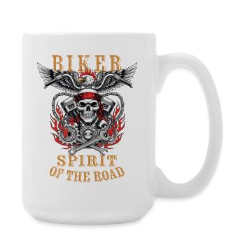 Biker - Spirit of the Road - Grande tasse 440 ml - blanc - Droite