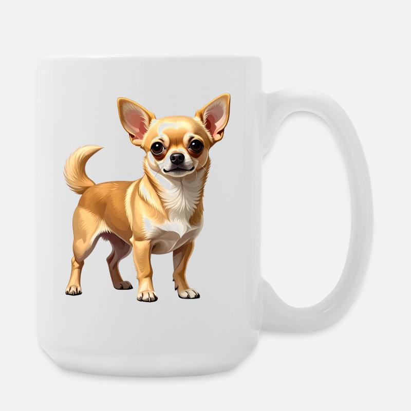 Fawn Chihuahua - Große Tasse 440 ml - Weiß
