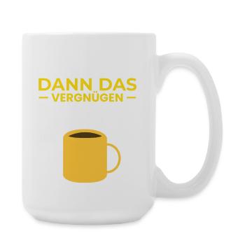 First coffee, then pleasure - Large Mug 440 ml - white - Right
