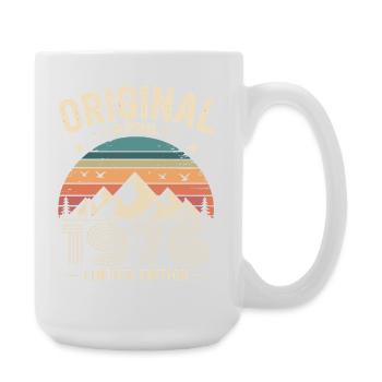 Februar 1976 – Legende der Gipfel und Berge - Große Tasse 440 ml - Weiß - Rechts