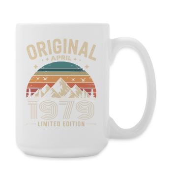 Februar 1979 – Legende der Gipfel und Berge - Große Tasse 440 ml - Weiß - Rechts