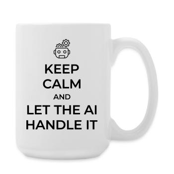 Laissez l’IA gérer ça - Blague sarcastique sur la tech - Grande tasse 440 ml - blanc - Droite