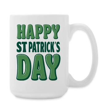 Joyeuse Saint-Patrick Verte - Grande tasse 440 ml - blanc - Droite