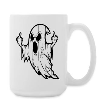 Gotisches Geisterzeichen der Rebellion - Große Tasse 440 ml - Weiß - Rechts