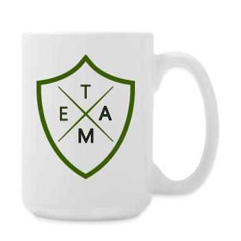 team_wappen - Große Tasse 440 ml - Weiß - Rechts