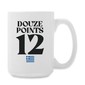 Douze Points 12 Greece Euroviision - Large Mug 440 ml - white - Right