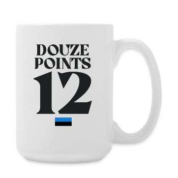 Twelve Points Eurovision Estonia - Large Mug 440 ml - white - Right