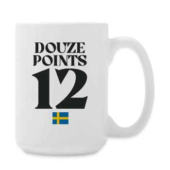 Twelve Points Sweden Eurovision - Large Mug 440 ml - white - Right