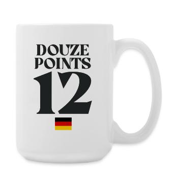 Dutzend Punkte 12 Deutschland Eurovision - Große Tasse 440 ml - Weiß - Rechts