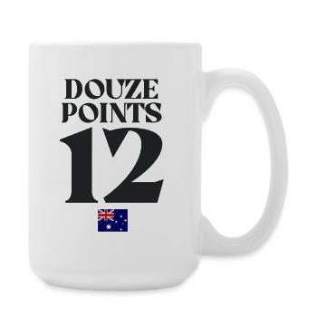 Twelve Points Australia Eurovision - Große Tasse 440 ml - Weiß - Rechts