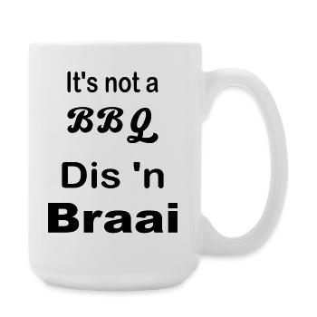 It's not a BBQ Dis 'n Braai - Large Mug 440 ml - white - Right