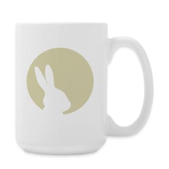 Bunny Moon Rabbit Bunny Easter - Large Mug 440 ml - white - Right