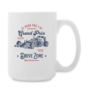 Zone Drive Grand Prix J'peux pas, - Grande tasse 440 ml - blanc - Droite