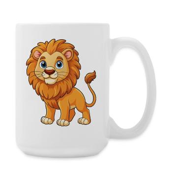 Süßer Löwe - Große Tasse 440 ml - Weiß - Rechts