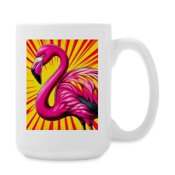 Flamant - Grande tasse 440 ml - blanc - Droite