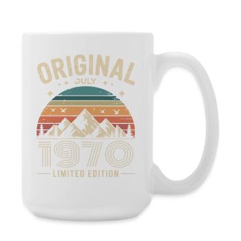juillet 1970 – Légende des sommets et montagnes - Grande tasse 440 ml - blanc - Droite
