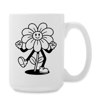 Blume - Große Tasse 440 ml - Weiß - Rechts