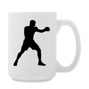 boxer - Große Tasse 440 ml - Weiß - Rechts