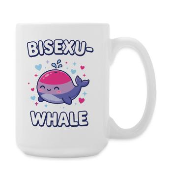Pride Month LGBT - Bisexualwhale - Large Mug 440 ml - white - Right