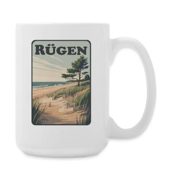 Rügen - Große Tasse 440 ml - Weiß - Rechts