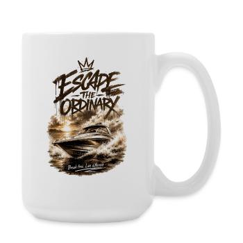 Capitaine Skipper Sport Boat Vintage Dicton - Grande tasse 440 ml - blanc - Droite