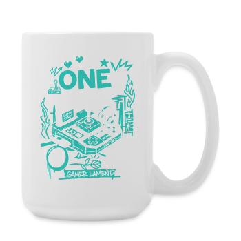 One More Gamer Lament Gaming - Große Tasse 440 ml - Weiß - Rechts