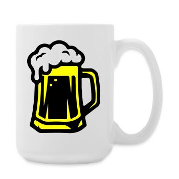 Beer Mug Beer Icon - Large Mug 440 ml - white - Right