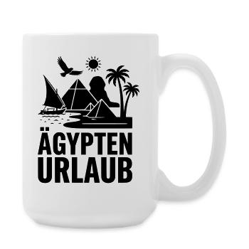 Ägypten Urlaub - Große Tasse 440 ml - Weiß - Rechts
