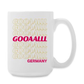 Gooaall Germany Soccer Fan Celebration Style - Large Mug 440 ml - white - Right
