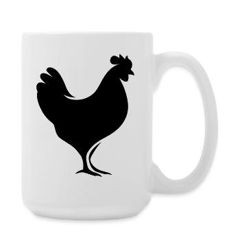 poulet - Grande tasse 440 ml - blanc - Droite